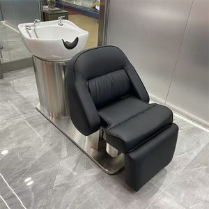 Factory-Made Electric Adjustable Shampoo Bowl Chair for Hair Salons and Barber Shops Convenient Rotating Shampoo <b>Bed</b> - Product Image 1