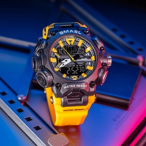 Reloj Deportivo Analógico Digital Resistente al Agua SMAEL 8053, Reloj Digital para Hombre, Deportivo, Resistente al Agua, con LED - Product Image 1