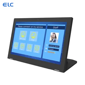 Forma di L 15.6 pollici quad-core touch screen schermo di Feedback Dei Clienti sistema di ordinazione POE NFC IPS pannello del desktop android tablet computer portatile