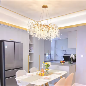 Lustre décoratif encastré de branches d'arbre de cristal de salon de salle à manger de Dimmable - Product Image 5