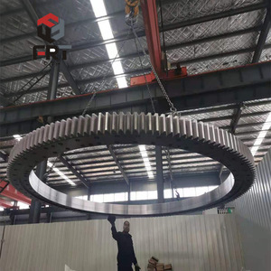 Caja de engranajes de cremallera de gran tamaño, fundiciones de engranajes de anillo, piezas para fresadora de pórtico CNC con mesa giratoria de 4 metros del fabricante de Luoyang - Product Image 1