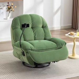 Fauteuil Relaxant Pivotant et à Bascule de Bonne Qualité avec Massage, Confortable pour Salon - Product Image 5