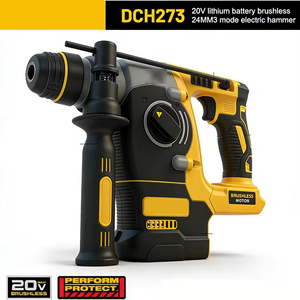 สว่านไร้สาย De DCH273 20V อเนกประสงค์ ใช้แบตเตอรี่ พร้อมหัวเจาะแบบไร้แปรงถ่าน และหัวกระแทก - Product Image 2