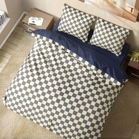 Parure de lit en polyester imprimé à rayures, housse de couette et taies d'oreiller, ensemble de literie 3 pièces, textile de maison moderne pour chambre à coucher, vente en gros, personnalisable