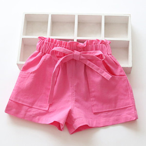 Shorts de Verano para Niña con Bolsillo, Pantalones Cortos de Moda para Niños de 1 a 8 Años - Product Image 2
