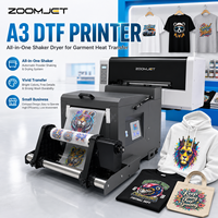 Mesin Printer DTF A3 XP600 I1600 I3200 untuk Sablon Pakaian dengan Mesin Pengering Shaker untuk Hoodie