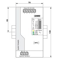 2904602 Phoenixs Contact QUINT4-PS/1AC/24DC/20 Module d'alimentation 480W, Dynamic Boost 30A, -40 ° C à + 70 ° C Température de fonctionnement