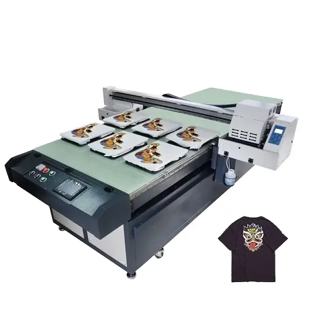 Bosim 1225 Impressora DTG de grande formato com 2 ou 4 cabeças de impressão Epson i3200 tinta branca de alta velocidade direta para máquina de impressão de roupas