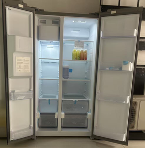 Réfrigérateur américain 619L sans givre, côte à côte, en acier inoxydable, avec distributeur d'eau et machine à glaçons, pour usage domestique - Product Image 1