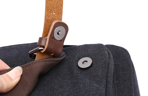 Bolso <span class=keywords><strong>Bandolera</strong></span> <span class=keywords><strong>de</strong></span> Lona Retro para <span class=keywords><strong>Hombre</strong></span> ZUOLUNDUO, Estilo Vintage, Clásico, para Uso Diario - Product Image 5