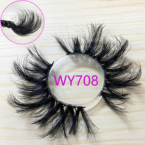 Sản Phẩm Bán Chạy Nhất Thế Giới Hậu Trường Vẻ Đẹp Lông Mi Đẹp Làm Bằng Tay Lông Nhẹ & Mềm Mại Dải Bông Màu Đen 100% Lông Chồn 626 - Product Image 2