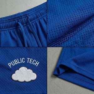Pantalones Cortos Deportivos de Malla para Hombre, Personalizados, 100% Poliéster, Transpirables, para Gimnasio, Estilo Urbano, Marca Privada, Fabricante de Ropa Urbana - Product Image 2