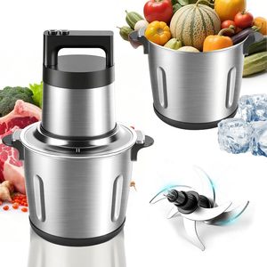 Hachoir à viande électrique multifonction portable en acier inoxydable à double engrenage 10L/12L avec moteur en cuivre pur pour usage domestique et camping-car - Product Image 1