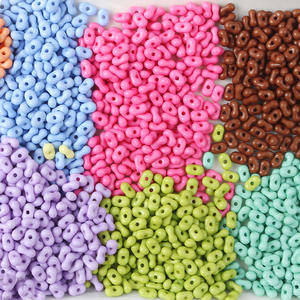 Wholesale <b>Acrylic</b> Solid Color Macaron Color Peanut <b>Beads</b> for DIY Jewelry Making Accessories - Product Image 4
