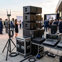 Haut-parleur PA professionnel directement de l'usine avec une sortie stable, idéal pour les concerts, les églises et les événements en direct.