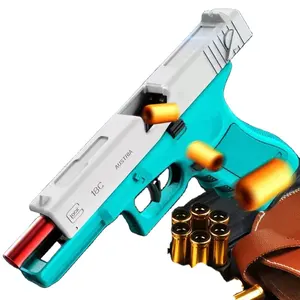 Hot può espellere il guscio per lanciare la pistola giocattolo scoppiata per ricaricare automatica per bambini pistola a proiettile morbido appesa vuota