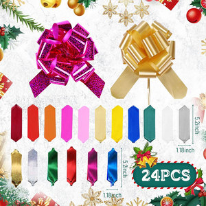 Nhanh Món Quà Gói Phụ Kiện Kim Loại Rắn Giáng Sinh Bọc <span class=keywords><strong>Ribbon</strong></span> Quà Tặng Bow Kéo Cung Cho Quà Tặng Giỏ Đám Cưới Sinh Nhật - Product Image 5