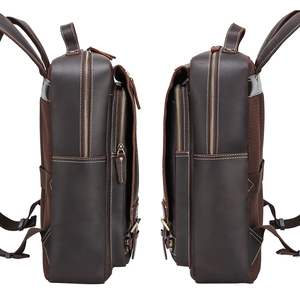 Bolso de mano pequeño extremo superior Real Buffalo Mochila de cuero portátil paquete - Product Image 3