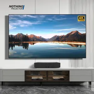 NothingProjector-جهاز عرض, جهاز عرض 100 بوصة HE Pet إطار ثابت من الكريستال شاشة مكافحة الضوء لشاشة عرض 4K المتحدة الأمريكية جهاز عرض Alr