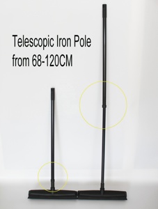 Pet Hair Rubber Broom <strong>Floor</strong> Brush for Carpet Dog Hair Remover Silicone Broom Suitable for All Surface with Built in <strong>Squeegee</strong> - Product Image 5