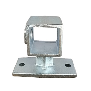 40x40mm doble capa galvanizada A176F <span class=keywords><strong>DM</strong></span> hierro fundido maleable abrazadera de llave estructural conector de tubo cuadrado accesorios de tubería-1 pieza - Product Image 5