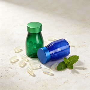 Flacon transparent en PET de 90 ml de qualité alimentaire pour comprimés, capsules et vitamines - Product Image 3