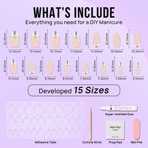 Btartbox Nails Supplier Vendor Artificial Fingernails Fake False Nails Custom Wholesale Luxury Soft Gels Press on Nails - Product Image 4