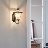 Lampe murale LED vintage rétro en laiton pour l'intérieur et l'extérieur pour la maison Chambre Allée Escalier Décor avec base E26 pour le salon