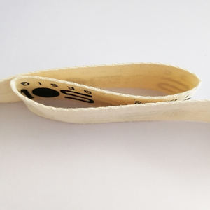 Fabrika doğrudan satış özel logo pamuk DIY dokuma bant 1 inç doğal renk toptan 25mm balıksırtı pamuk şerit baskılı - Product Image 5