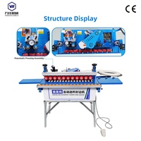 Machine de scellage de chants automatique pneumatique WANJIA 770 avec bande de sortie pour usine de fabrication de meubles en panneaux – Vente en gros