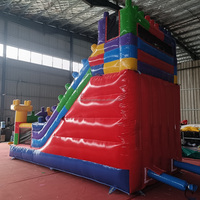 Château gonflable pour enfants en PVC commercial avec toboggan aquatique, aire de jeux, trampoline pour parc de trampoline en plein air