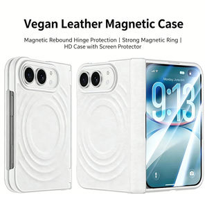 เคสซิลิโคนแม่เหล็กแบบลายคลื่นสำหรับ iPhone 18 ป้องกันรอยพับ กันกระแทก ครอบคลุมเต็มรูปแบบ พร้อมฟิล์มกันรอยหน้าจอ - Product Image 6