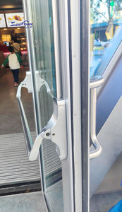 Telaio per <span class=keywords><strong>Porta</strong></span> Commerciale a Battente in Alluminio e Vetro, <span class=keywords><strong>Porta</strong></span> Esterna di Alta Qualità Resistente agli Urti per Negozi - Product Image 5