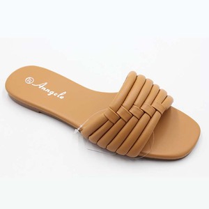 <span class=keywords><strong>Sandali</strong></span> da donna con tomaia intrecciata all'ingrosso quadrati Open Toe Weave Holiday Dress Shoe Multi Color Flat Slides pantofole da donna <span class=keywords><strong>sandali</strong></span> - Product Image 2