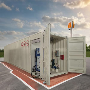 Station de remplissage de gaz de 60000 litres Station de distribution de carburant mobile Station de distribution de carburant préfabriquée Pompage de réservoir de carburant et de gaz - Product Image 1