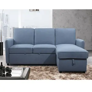 kleines sofa mit ausziehbarem bett und aufbewahrungsfunktion für wohnzimmer, wohnung, schlafsaal, schlafzimmer