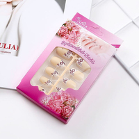 Boîte d'emballage personnalisée avec Logo pour ongles, 50 pièces