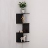 White <b>Wall</b> <b>Mounted</b> Corner Shelf 4 Tier Modern Storage Rack <b>Bookshelf</b> for Home Office - Product Image 3
