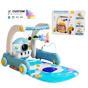 Juguete para <span class=keywords><strong>Bebés</strong></span> de Alta Calidad, Gimnasio 2 en 1 con Piano, Tapete de Juego para <span class=keywords><strong>Bebés</strong></span>, Tapete de Actividades para Recién Nacidos y Andador - Product Image 1
