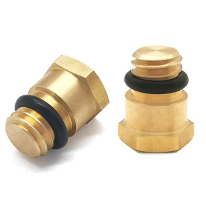 Tapón de Drenaje Separador de Agua y Combustible de Latón, Machinado por CNC, Hexagonal, con Sello de Junta Tórica, Compatible con Motor Diésel Ford 6.0L 2003-2007 - Product Image 5
