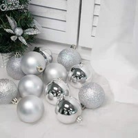 Boules de Noël 2026 écologiques non toxiques, réfléchissantes, brillantes, pigmentées or, argent, rouge, vert, bleu, fabriquées en usine