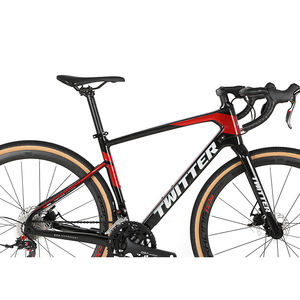 2023 vélo de frein à disque de vélo de gravier en fibre de carbone 700X40C gros pneu vélo à disque de route avec <span class=keywords><strong>RIVAL</strong></span> 22S - Product Image 4