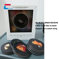 Boîte à musique personnalisée avec disque NFC rotatif, aimant de réfrigérateur en acrylique, lecteur de musique NFC