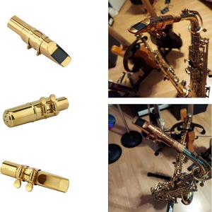 Embouchure de saxophone ténor alto en laiton, tube droit Bb Eb, tonalité haute - Product Image 3