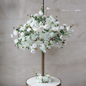 Nuovo <span class=keywords><strong>piccolo</strong></span> <span class=keywords><strong>albero</strong></span> di fiori di ciliegio artificiale con foglia di pianta verde - Product Image 5