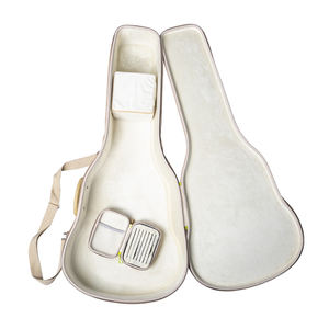 Custodia per plettro per chitarra in EVA oro personalizzata custodia rigida in PU per vassoio in plettro con schiuma con cerniera - Product Image 5