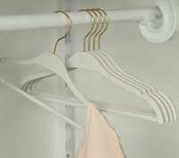 Cintres en métal de qualité supérieure, durables, doux au toucher, en velours, sans trace, antidérapants, pour armoire, magasin de vêtements, organisation de placard individuel