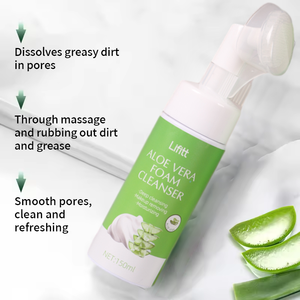 알로에 베라 아미노산 페이셜 클렌징 폼 비타민 C 오일 컨트롤 블랙 헤드 리무버 폼 젠틀 폼 페이스 워시 OEM/ODM - Product Image 2