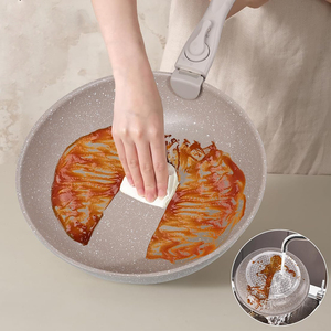 Ensemble de casseroles en céramique marbrée antiadhésive de haute qualité avec poignée amovible en bakélite, couvercles en verre, compatible lave-vaisselle, pour gaz et induction - Product Image 5