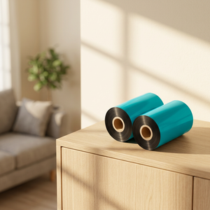 24มม. สีขี้ผึ้งเรซิ่นริบบิ้น TR สีแดง/สีฟ้า/เขียวเข้ากันได้กับม้าลาย, <span class=keywords><strong>Sato</strong></span>, Datamax, TSC, TEC เครื่องพิมพ์ - Product Image 3